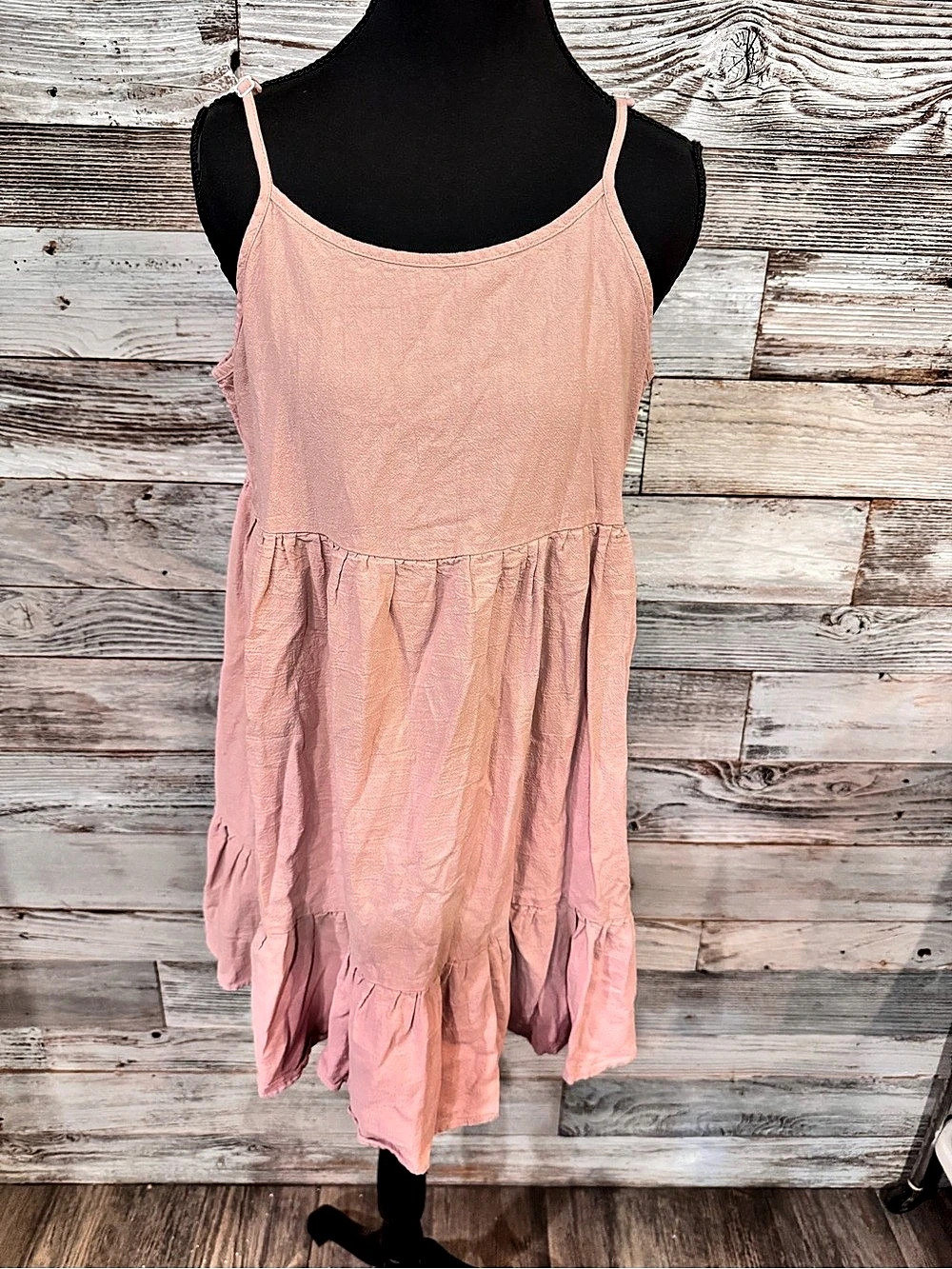 SHEIN Pink Ruffle Mini Dress Like New